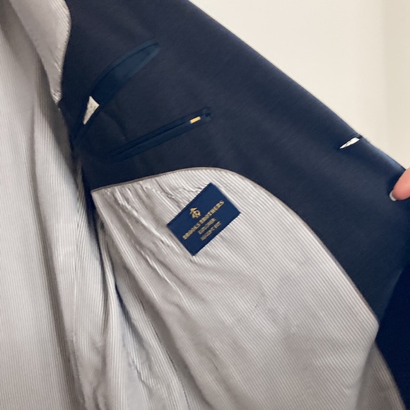 Brooks Brothers Explorer Jacket Men 44L Gray Wool Stretch Blazer Regent Fit - Picture 10 of 14